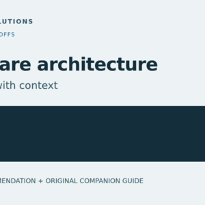 Software architecture — Decisions with context. Original Atlantix companion guide cover.